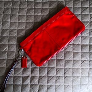 Red Coach wristlet